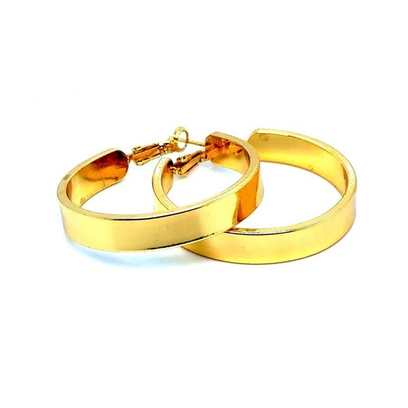 Gold Hoops Earrings - Picture 1 of 5